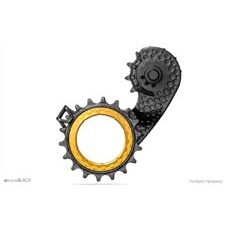 absoluteBLACK, Oversized Pulley Wheel, HOLLOWCage OSPW, Carbon-Ceramic-Pulley, für SHIMANO DuraAce 12speed, Derailleur oversize Käfig, GOLD