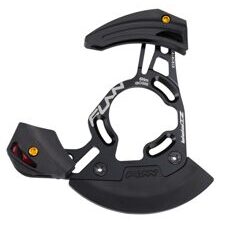 FUNN, CHAIN GUIDE, ZIPPA DH CHAIN GUIDE, AL-6061 Full CNC back plate,AL-7075 pully,incl. BB mount Adaptor, Tooth Capacity:32T~38T - ISCG05/External BB mount (with adaptor), Ano. Black/Black
