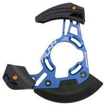 FUNN, CHAIN GUIDE, ZIPPA DH CHAIN GUIDE, AL-6061 Full CNC back plate,AL-7075 pully,incl. BB mount Adaptor, Tooth Capacity:32T~38T - ISCG05/External BB mount (with adaptor), Ano. Blue/Black