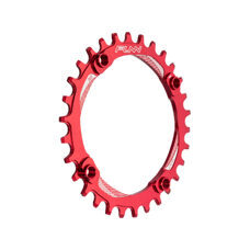 FUNN, CHAIN RINGS, SOLO NARROW-WIDE CHAIN RING, AL7075, 30T, Anodised Red, incl. extra long bolts, BCD 104mm w/ extra long bolts  - 30T, Red