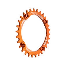 FUNN, CHAIN RINGS, SOLO NARROW-WIDE CHAIN RING, AL7075, 30T, Anodised Orange, incl. extra long bolts, BCD 104mm w/ extra long bolts  - 30T, Orange