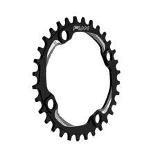 FUNN, CHAIN RINGS, SOLO NARROW-WIDE CHAIN RING, AL7075,32T, Anodised Black, BCD 104mm wo/ bolts - 32T, Black