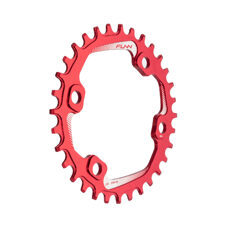 FUNN, CHAIN RINGS, SOLO 96 NARROW-WIDE CHAIN RING, Anodised Red, BCD 96mm wo/ bolts - 32T, Red