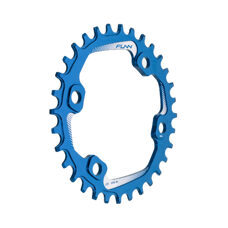 FUNN, CHAIN RINGS, SOLO 96 NARROW-WIDE CHAIN RING, Anodised Blue, BCD 96mm wo/ bolts - 32T, Blue