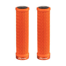 FUNN, GRIP, HOLESHOT GRIPS, One-sided lock, triple fin design, hardened end section, outer dia. 30.5mm, W/O Flange - 130mm, Orange