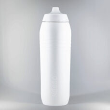 KEEGO Cycle, Sportflasche & Bidon, Stück, mit EasyClean Cap, 750 ml, Generation 04, Aussenhülle aus Recycling Material, made in Austria, TITANIUM WHITE - weiss