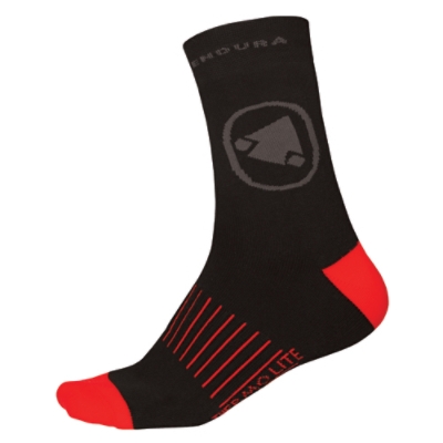 ENDURA, Sportsocken, THERMOLITEｮ II 2-P SOCK BK, Grösse: L-XL, Farbe: schwarz