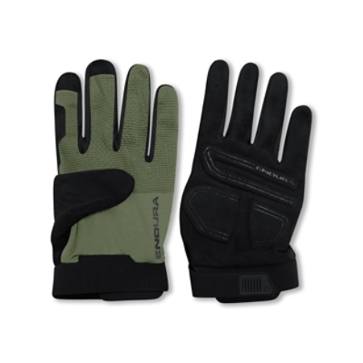 ENDURA, Velohandschuhe, LOOP FULL FINGER GLOVE MAG, Grösse: L, Farbe: grün