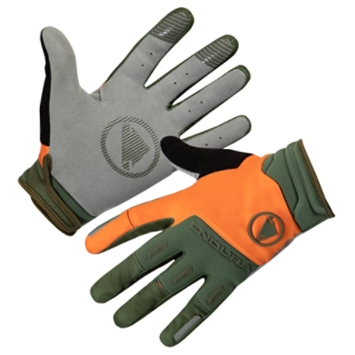 ENDURA, Velohandschuhe, STRACK WINDPROOF GLOVE OH, Grösse: M, Farbe: orange