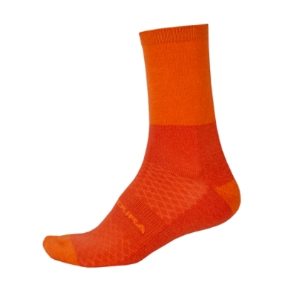 ENDURA, Sportsocken, BAABAA MERINO WNTR SOCK OH, Grösse: S-M, Farbe: orange