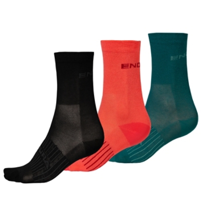 ENDURA, Sportsocken, WMS COOLMAXｮ RACE 3-P SOCK II BK, Grösse: ONESZ, Farbe: schwarz