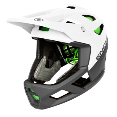 Endura, Velohelm, MT500 FULL FACE MIPS HELMET WH, Grösse: M-L, Farbe: weiss