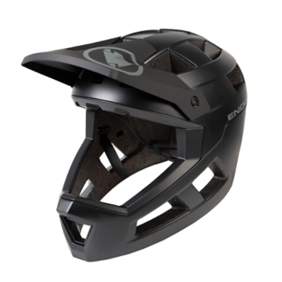 ENDURA, Velohelm, SINGLETRACK FULLFACE HELMET BK, Grösse: L-XL, Farbe: schwarz