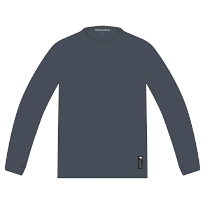 Endura, Velotrikot, ALLTRACK ROUT L/S TECH TEE, Grösse:M, Farbe:grau