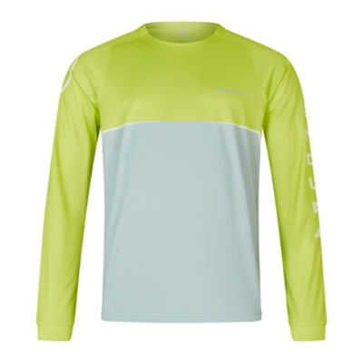 ENDURA, Velotrikot, CORE PRINTED L/S TEE LG, Grösse: M, Farbe: grün