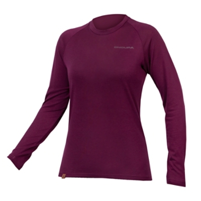 ENDURA, Funktionsshirt, WMS BAABAA BLND L/S BS LAYR AU, Grösse: M, Farbe: violette
