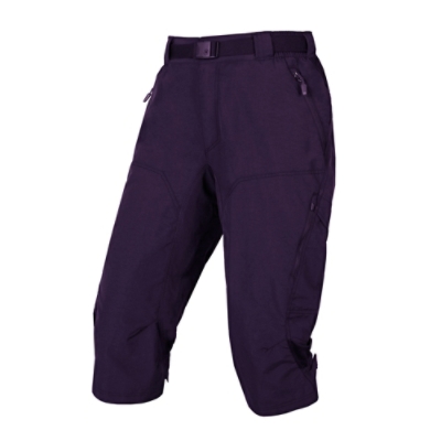 ENDURA, Velohosen, WMS HUMMVEE ｾ SHORT WITH LINER BRA, Grösse: L, Farbe: violette