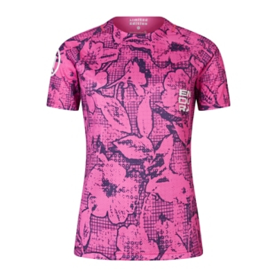 ENDURA, Velotrikot, GRID FLORAL WMS LTD  S/S TEE PPP, Grösse: S, Farbe: pink