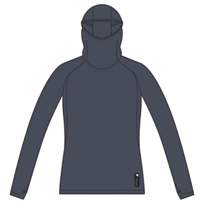 Endura, Pullover, WMS ALLTRACK ROUT SCUBA HOODIE, Grösse:S, Farbe:grau