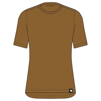 Endura, Velotrikot, WMS ALLTRACK ROUT S/S TECH TEE, Grösse:M, Farbe:braun