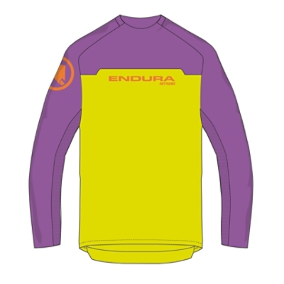 Endura, Velotrikot, KIDS SINGLETRACK CORE TEE, Grösse:, Farbe:gelb