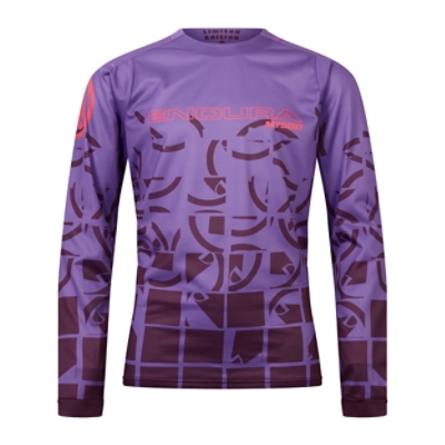 Endura, Velotrikot, KIDS MT500JRBRNR L/SJSY TI, Grösse: 9-10, Farbe: violette