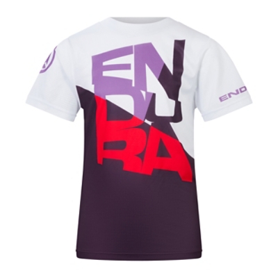 Endura, Velotrikot, KIDS STRACK CORE TEE AU, Grösse: 9-10, Farbe: violette