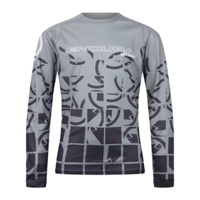 Endura, Velotrikot, KDS MT500 LS PRINTJSY LTD BK, Grösse: 7-8, Farbe: schwarz