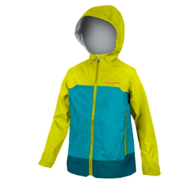 ENDURA, Velojacke, KIDS MT500 WATERPROOF JACKET LG, Grösse: 9-10, Farbe: grün