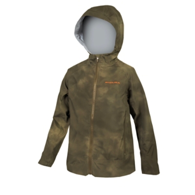 ENDURA, Velojacke, KIDS MT500 WATERPROOF JACKET TW, Grösse: 7-8, Farbe: grün