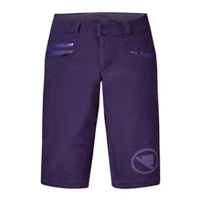 ENDURA, Velohosen, WOMEN担 SINGLETRACK SHORT II BRA, Grösse: L, Farbe: violette