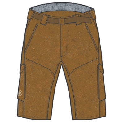Endura, Velohosen, LOOP WAIST SHORT, Grösse:M, Farbe:braun