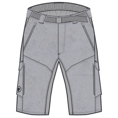 Endura, Velohosen, LOOP CARGO SHORT, Grösse:M, Farbe:schwarz