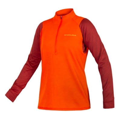 ENDURA, Velotrikot, WMS SINGLETRACK FLEECE PA, Grösse: S, Farbe: rot