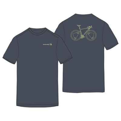 Endura, Non-Technical T-Shirt, RIDE THE WILD GRAPHIC TEE, Grösse: M, Farbe: grau