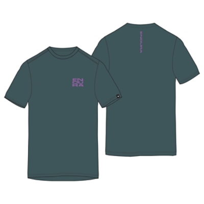 Endura, Non-Technical T-Shirt, ICON LOGO GRAPHIC TEE, Grösse: XS, Farbe: grün