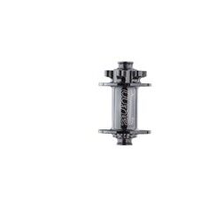 TUNE, Front-Nabe, 6 Loch Bremsaufnahme, 12x100mm, 24 Speichenlöcher, schwarz, mit Retro Logo