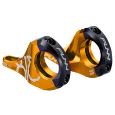 FUNN, STEM, RSX STEM Ø31.8, AL6061 FULL CNC, 31.8mm,RS Boxxer design,Adjustable 45mm&50mm Ext., 31.8 mm - 30mm Rise, Anodised Orange, w/black faceplate