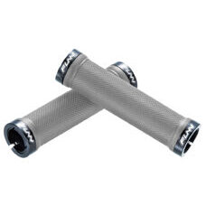 FUNN, GRIP, COMBAT GRIPS - Diamond pattern, Lock On Grip, Rugged Knurled Patten, Diamond pattern grip surface, Narrow Profile, W/O Flange - 130mm, Grey