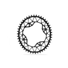 absoluteBLACK, Kettenblatt, OVAL, Beach Racing, 1x 104/4, BLACK only, 46 Zähne