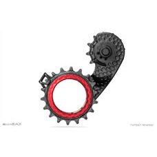 absoluteBLACK, Oversized Pulley Wheel, HOLLOWCage OSPW, Carbon-Ceramic-Pulley, für SHIMANO 11speed, Derailleur oversize Käfig, RED - rot
