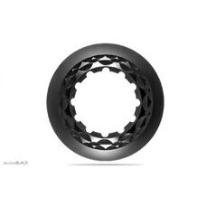 absoluteBLACK, Centerlock Lockring, Verschlussring QR & 12mm, Aluminium, BLACK - schwarz