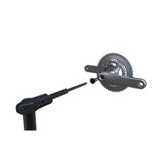 GRANITE Zubehör, für Hex Stand, Adapter für Shimano ROAD Kurbelset, Alu AL 6061, BLACK - schwarz