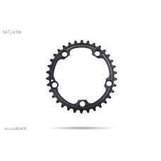absoluteBLACK, Kettenblatt, OVAL, Road, für Sram 5-Arm-Spider mit hidden bolt, 2-fach 110/5, BLACK only - nur SCHWARZ, 34 Zähne
