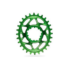 absoluteBLACK, Kettenblatt, OVAL, MTB, für Sram, DIRECT MOUNT, GXP - N/W, 6mm Versatz, GREEN - GRÜN, 28 Zähne