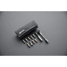 GRANITE Rock'n'Roll, Reparatur Werkzeugset, mit Ratschen-Steckschlüssel-Set, Ratched MinitooL, BLACK - schwarz