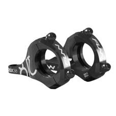 FUNN, STEM, Direct Mount, RSX STEM Ø31.8, AL6061 FULL CNC, 31.8mm,RS Boxxer design,Adjustable 45mm&50mm Ext., 31.8 mm - 20mm Rise, Anodised Black, w/black faceplate