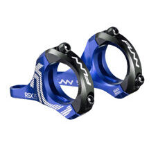 FUNN, STEM, Direct Mount, RSX STEM Ø35, AL6061 FULL CNC, 35mm,RS Boxxer design,Adjustable 45mm&50mm Ext., 35 mm - 20mm Rise, Anodised Blue, w/black faceplate