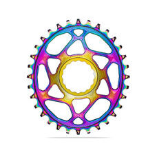 absoluteBLACK, Kettenblatt, OVAL, MTB, für RaceFace Cinch, Direct-Mount, - Boost 148, PVD RAINBOW oil slick, 30 Zähne