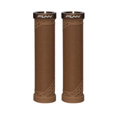 FUNN, GRIP, HILT GRIPS, One-sided Lock, Unique two zone pattern, outer dia. 30mm, W/O Flange - 130mm, Brown